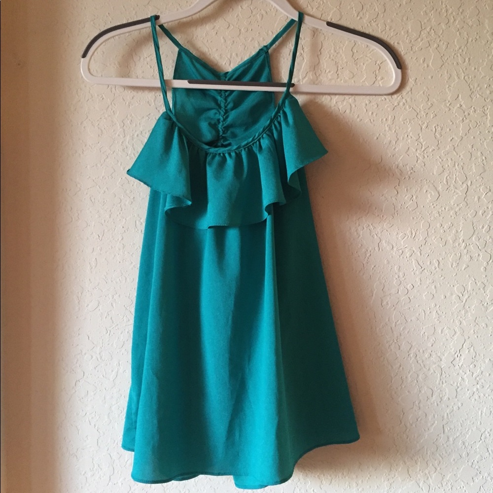NWOT Emerald Racerback blouse
